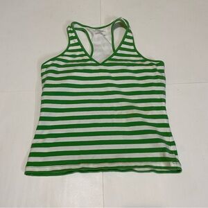 ⭐️Express Green and White Striped Tank Top